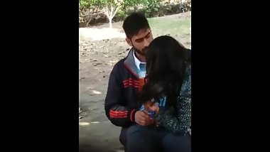 Indian girl enjoying in park