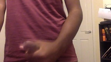 Horny Teen Wanks At Home