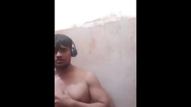 Indian guy put whole cucumber in his asshole