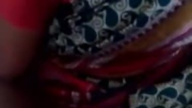 Satin Silk Saree maid enjoying