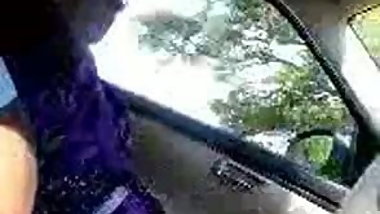 Tamil maid feeling dick in car