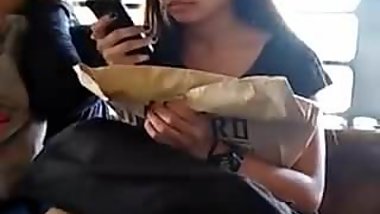 Foreign Chicks On The Bus Upskirt