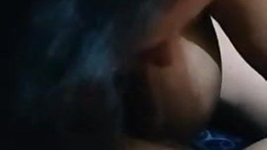 Busty indian wife sucking cock