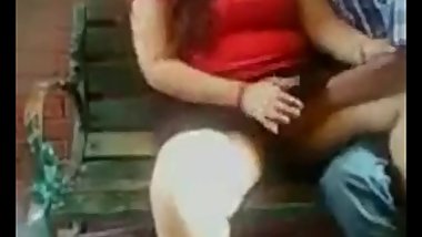 Busty Thick Indian girl kissed and fingered openly outside in a public park
