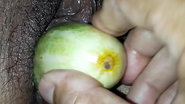 cucumber and dildo fucking