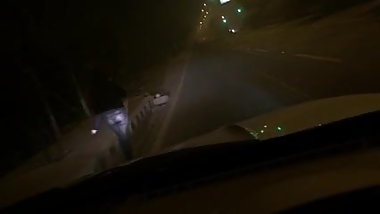 indian gf flashing her ass on road