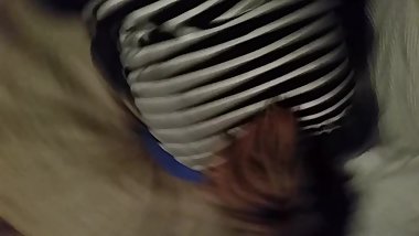 Mixed Gf gets dick doggystyle