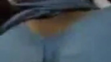 Southindian TAMIL Aunty's Boobs pressed with Blouse by her Partner