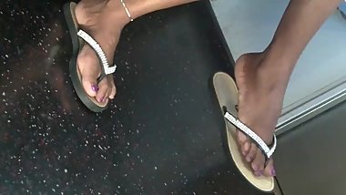 Pretty Indian candid feet
