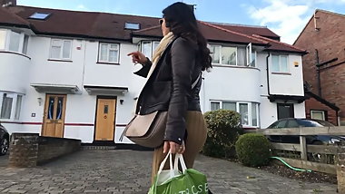 Round juicy Indian bubble butt eatin up dress