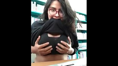 Gorgeous girl showing her Breast