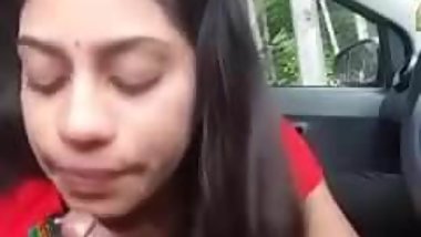 Indian blowjob in car