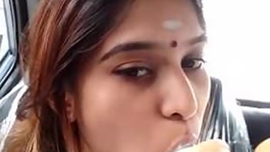 Indian girl sucking icecream like cock