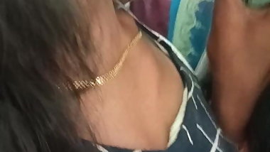 Tamil hot young girl deep boobs cleavage in bus (Part:1)