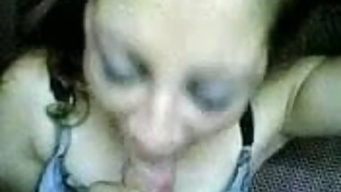 hot sexy amateur arab or indian girl giving blowjob