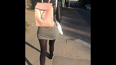 Round juicy Indian ass eatin up loose bodycon