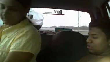 Indian Wife Mehak with Husband's Friend on Highway