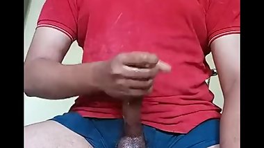 Indian guy oil masaage penis