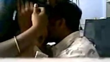 Indian shop owner sucks his staff big tits