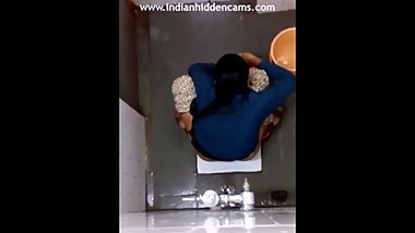 Indian Girl Changing Pad In Bathroom Filmed By Hidden Camera Sex MMS