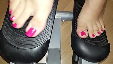 my feet in gym .......
