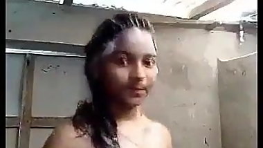 teen indian girl shower