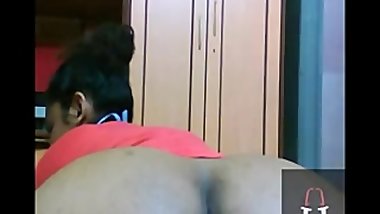 South indian tries to get cucumber in her ass