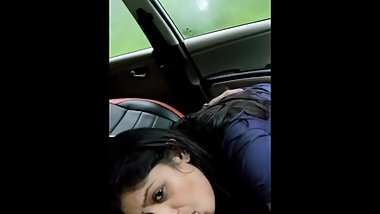 Girl suck in car outdoor sex
