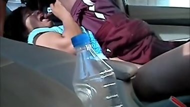 Smart and Hot Northindian Aunty got fucking with her BF in a CAR -Part II