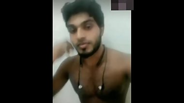 Indian handsome  six-pack  man jerk off