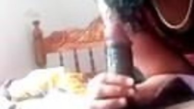 boss wife giving blowjob to servant