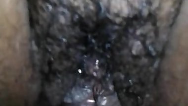 fucking my wife's hairy pussy