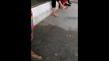 Candid Indian feet