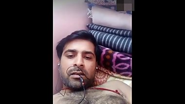 Indian man jerk off on cam before go to work