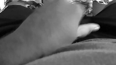touching my sweaty dick after joggin