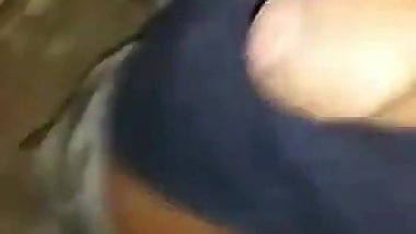 Indian aunty with younger teen boy train up fuck