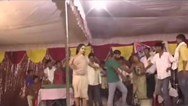 Indian dancer on stage showing boobs and pussy