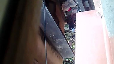 Indian Bengali sexy girl washing cloth