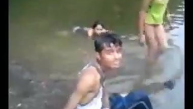 indian girls on river