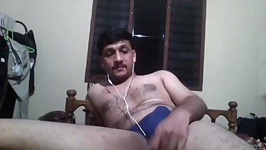 Indian male showing his ass in underwear