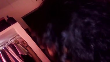 Shy Desi Indian gf giving blowjob to college lover