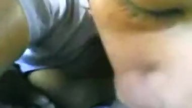 me and my sister fucking at car