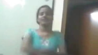 Flashing her boobs and pussy