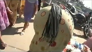 Mature Indian bend over Street Booty