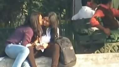 Indian Lesbian kissing in public