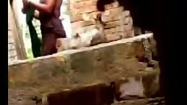 Bangladeshi Village Aunty's Out door Dress Changing Openly