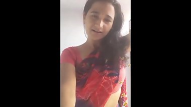 Rinku Bhabi Teasing in Red Hot Sari Showing Navel Part 2
