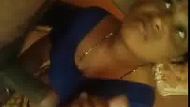 Satin maid sucking dick