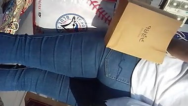 Indian Girl  Tight Jeans  Butt