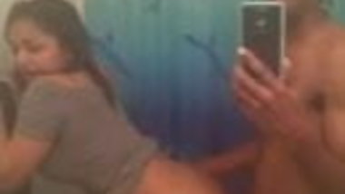 Indian Desi looking fucking Big Black Dick in the Bathroom